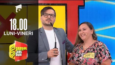 Preţul cel bun sezonul 1, 8 octombrie 2021. Andreea nu reușit să câștige niciun premiu