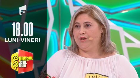 Preţul cel bun sezonul 1, 8 octombrie 2021. Amalia a câștigat 2100 de lei