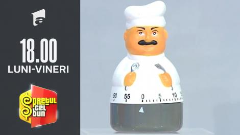 Preţul cel bun sezonul 1, 10 octombrie 2021. Liviu Vârciu a comparat un timer de gătit cu chef Cătălin Scărlătescu