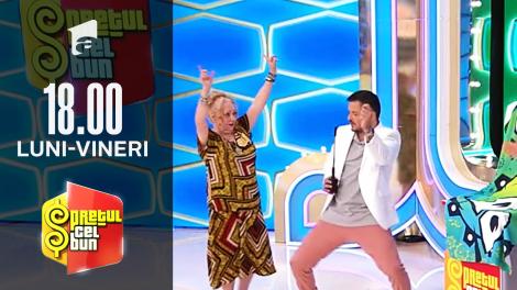 Preţul cel bun sezonul 1, 18 octombrie 2021. Liviu Vârciu învață să facă striptease de la o concurentă de 60 de ani