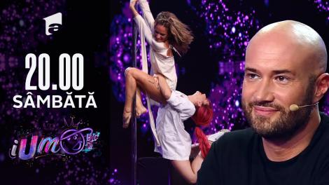 iUmor Sezonul 11, 30 octombrie 2021. Alexandra Stancu și Laura Dragomir au cel mai tare număr de striptease și dans la bară