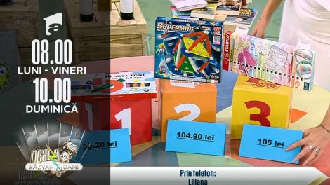 Super Neatza, 1 noiembrie 2021. Liliana a câștigat un joc pentru copii la "Prețul cel bun"