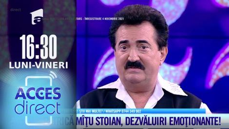 Acces Direct, 8 noiembrie 2021. Petrică Mîţu Stoian, mărturisiri emoţionante. Ce își dorea artistul să facă anul viitor