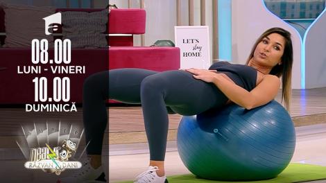 Super Neatza, 9 noiembrie 2021. Diana Stejereanu a obosit-o pe Ramona Olaru cu fitball-ul