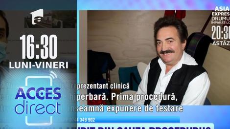 Acces Direct, 9 noiembrie 2021. Cazul morții lui Petrică Mîţu Stoian, reacția clinicii unde a fost tratat artistul