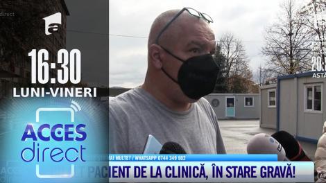 Acces Direct, 9 noiembrie 2021. Un alt pacient de la clinica unde a fost tratat și Petrică Mîţu Stoian, în stare gravă la ATI