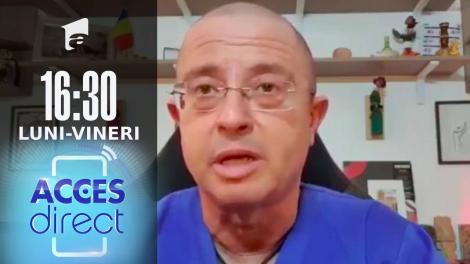 Acces Direct, 10 noiembrie 2021. Medicul Tudor Ciuhodaru, despre riscurile terapiei