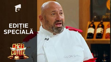Chefi la cuțite - ediție specială, 29 noiembrie 2021. Ce surpriza au avut chefii când au ajuns la filmări. Ce culori au tunicile lor