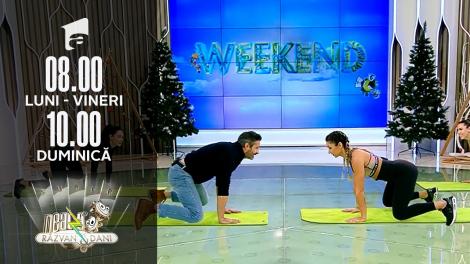 Neatza de Weekend, 5 decembrie 2021. Antrenament inspirat din mișcările animalelor cu  Diana Stejereanu