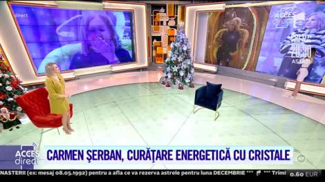 Acces Direct, 15 decembrie 2021. Carmen Şerban a testat primul aparat de curăţare energetică, tip 0, din România