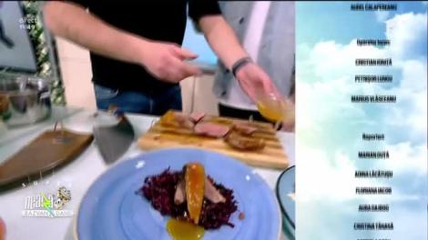 Super Neatza, 22 decembrie 2021. Cătălin Rizea gătește piept de rață cu piure de conopidă cu vanilie