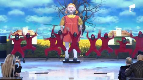 Revelionul Starurilor 2022, 31 decembrie 2021. Prezentarea măștii ”Păpușa” din Squid Game