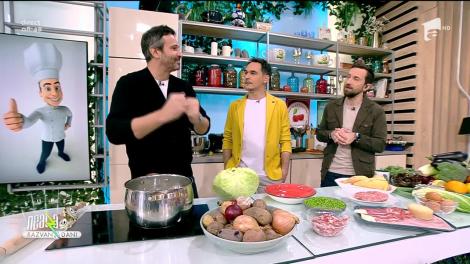 Super Neatza, 1 februarie 2022. Rețeta lui chef Nicolai Tand: varză umplută cu sos de parmezan