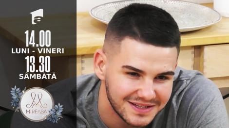 Mireasa Sezonul 5, 10 februarie 2022. Sebastian, cu gândul la Inimioara și Larisa!
