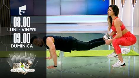 Neatza de Weekend, 20 februarie 2022. Fitness cu Diana Stejereanu: Exerciții fizice care pot fi făcute în cuplu