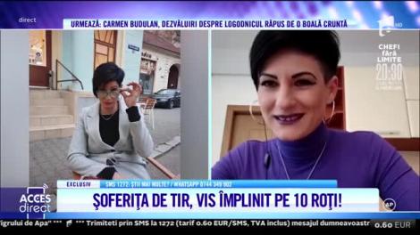 Acces Direct, 23 februarie 2022.  Crina Luncian, şoferiţa de TIR care şi-a petrecut jumătate din viaţă pe şoşele