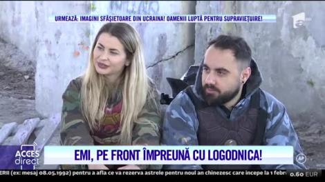 Acces Direct, 25 februarie 2022. Emi de la "Noaptea Târziu" a ajuns pe front: Se trage ca-n codru