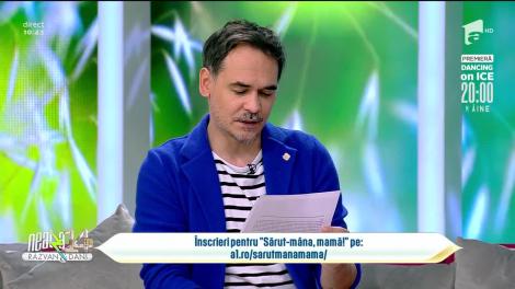 Super Neatza, 4 martie 2022. Campania „Sărut mâna, mamă!" Monica: Te iubesc!