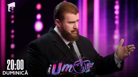 iUmor Sezonul 12, 20 martie 2022. Radu Valahu, număr de autoironie: Mi-e frică de întuneric mai rău ca de menopauză