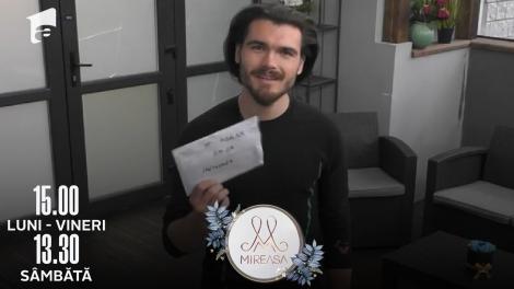 Mireasa Sezonul 5, 19 aprilie 2022. Inimioara i-a trimis o scrisoare lui Adrian: De când ai intrat in concurs, mi-a plăcut de tine!