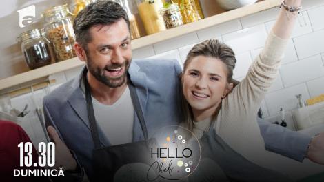 Hello Chef sezonul 3, 24 aprilie 2022. Roxana Blenche, Cristina Ciobănașu și Alexandru Dunaev au gătit o Tartă cu fructe