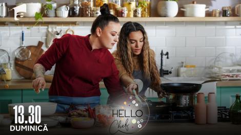 Hello Chef sezonul 3, 1 mai 2022. Roxana Blenche și Karmen au preparat Papanași ca la Maramureș