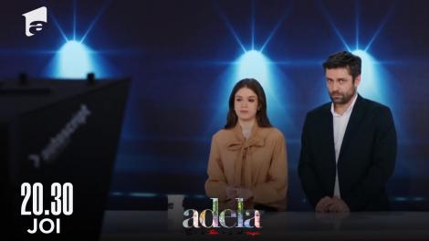 Adela sezonul 3, episodul 33, 19 mai 2022. Cu ochii în lacrimi, Adela anunță la TV dispariția lui Bogdan!