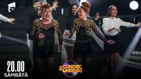 Te cunosc de undeva Sezonul 17, 21 mai 2022. Romică Țociu și Carmen Chindriș s-au transformat în Vaya con Dios - Nah Neh Nah