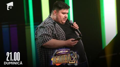 Stand-up Revolution | Sezonul 1, 29 mai 2022. Robert Bulimej, concurentul cu greutate: Am slăbit și m-am oprit de zeci de ori