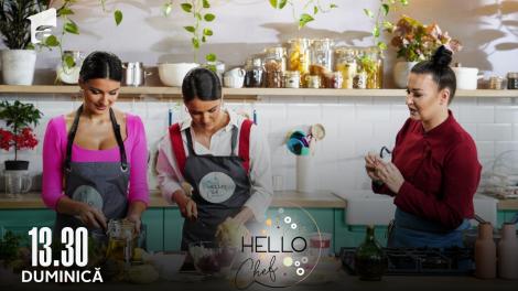 Hello Chef sezonul 3, 5 iunie 2022.  Roxana Blenche,  Olivia Păunescu și Rosse Stan au preparat șnițel de pui