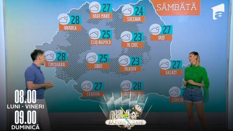 Super Neatza, 16 iunie 2022. Prognoza Meteo cu Ramona Olaru: Vreme frumoasă cu șanse de ploaie prin sud și la munte