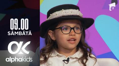 Alpha Kids Sezonul 2 - ediția 1, 18 iunie 2022. Ce înseamnă viitorul? Răspunsul copiilor: ”Eu vreau să devin egiptolog”