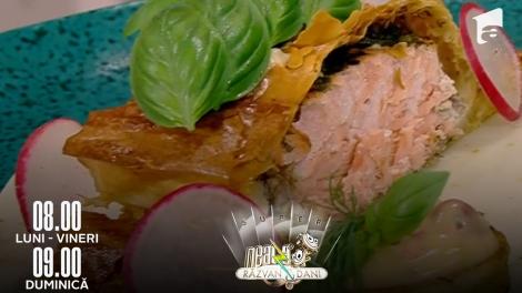 Super Neatza, 27 iunie 2022. Rețeta lui chef Radu Darie: Somon în crustă