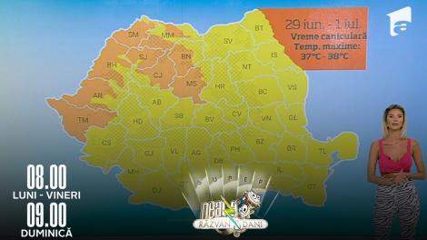 Super Neatza, 29 iunie 2022. Meteo cu Ramona Olaru: Cod portocaliu de vreme caniculară
