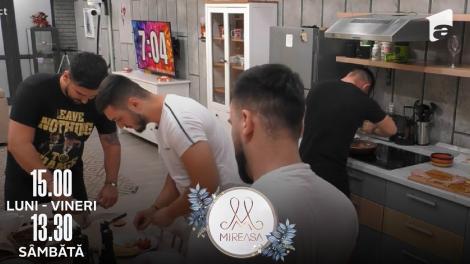 Mireasa Sezonul 5, 30 iunie 2022. Băieții din competiție, probă în bucătărie