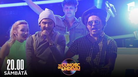 Te cunosc de undeva Sezonul 17, 2 iulie 2022. Emi și Cuza s-au transformat în Travie McCOY și Bruno Mars