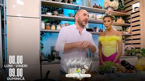 Super Neatza, 4 iulie 2022. Chef Radu Darie a gătit ”Biscotti cu ghimbir și fistic și vinete umplute”