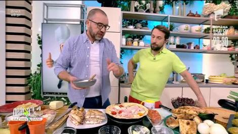 Super Neatza, 7 iulie 2022. Chef Radu Darie a gătit Quiche cu prochetta în sos de ceapă arsă și tartă cu piersică