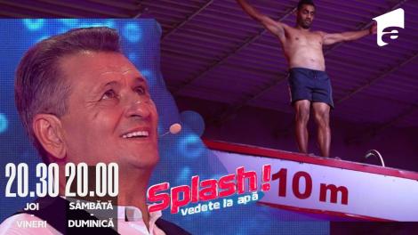Splash! Vedete la apă, 11 august 2022. Bănel Nicoliță a sărit de la 7 metri