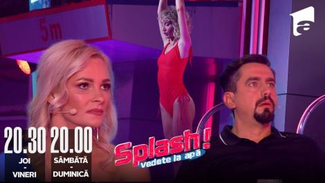Splash! Vedete la apă, 11 august 2022. Monica Odagiu a sărit în cap de la 3 metri