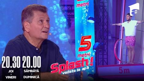 Splash! Vedete la apă episodul 2 din 12 august 2022. Johny Romano are frică de înălțime