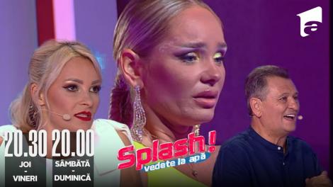 Splash! Vedete la apă episodul 2 din 12 august 2022. Maria Constantin a sărit cu ochii în lacrimi