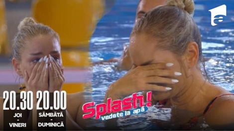 Splash! Vedete la apă episodul 2 din 12 august 2022. Maria Constantin a făcut un atac de panică la antrenamente