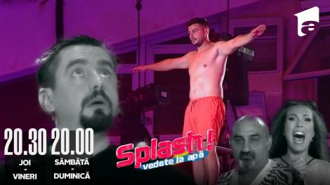 Splash! Vedete la apă episodul 3 din 13 august 2022. Ion Șaulescu a sarit de la 10 metri