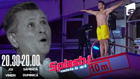 Splash! Vedete la apă episodul 6 din 19 august 2022. Florin Pastramă a sărit de la 10 metri