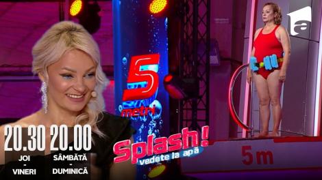 Splash! Vedete la apă episodul 7 din 20 august 2022. Adriana Trandafir a sărit de la 5 metri