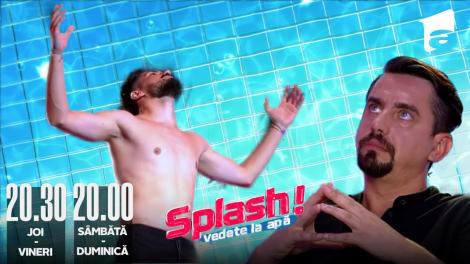 Splash! Vedete la apă episodul 10 din 27 august 2022. Alex Brebenoiu a sărit de la 7 metri