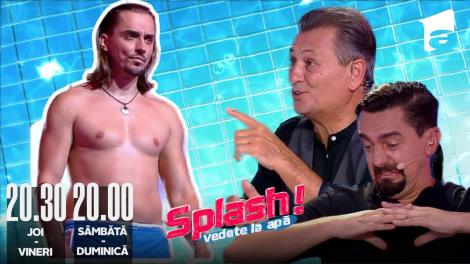 Splash! Vedete la apă episodul 10 din 27 august 2022. Sebastian Coțofană a sarit de la 5 metri