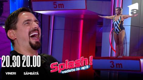 Splash! Vedete la apă episodul 12 din 31 august 2022. Paula Chirilă a sărit cu emoții de la 3 metri