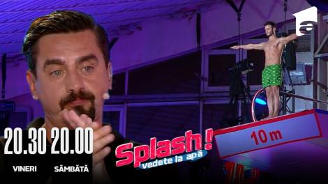 Splash! Vedete la apă episodul 12 din 31 august 2022. Dima Trofim a sărit de la 10 metri